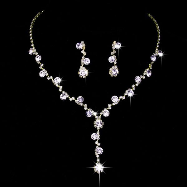 11 style trend necklace earring suit inlaid zircon rhinestone twinkle decorate adjeustable length necklace non fading elegant wedding party, Silver
11 style trend necklace earring suit inlaid zircon rhinestone twinkle decorate adjeustable length necklace non fading elegant wedding party, Silver