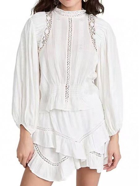 skirts lace trim embroidered blouse or mini skirt pants 2023 women lantern sleeve loose shirt ruffles shorts ladies suit set 230323, Black
skirts lace trim embroidered blouse or mini skirt pants 2023 women lantern sleeve loose shirt ruffles shorts ladies suit set 230323, Black
