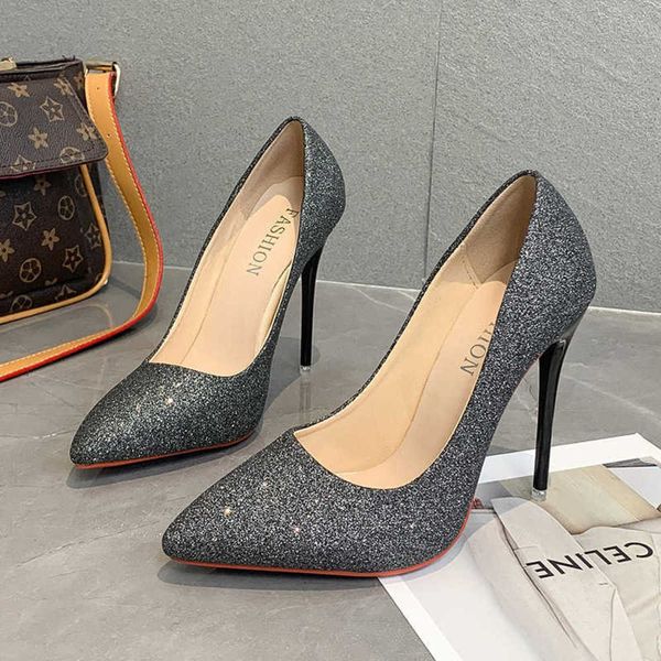 2022 autumn spring ladies high heels 10cm tacones pointed toe ladies pumps wedding shoes fashion high heels plus size 35-45 230202, Black
2022 autumn spring ladies high heels 10cm tacones pointed toe ladies pumps wedding shoes fashion high heels plus size 35-45 230202, Black