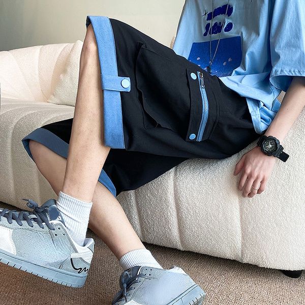 men's shorts 2023 pants fashion cargo harajuku sweatpants patchwork lose trunks for men 230323, White;black
men's shorts 2023 pants fashion cargo harajuku sweatpants patchwork lose trunks for men 230323, White;black