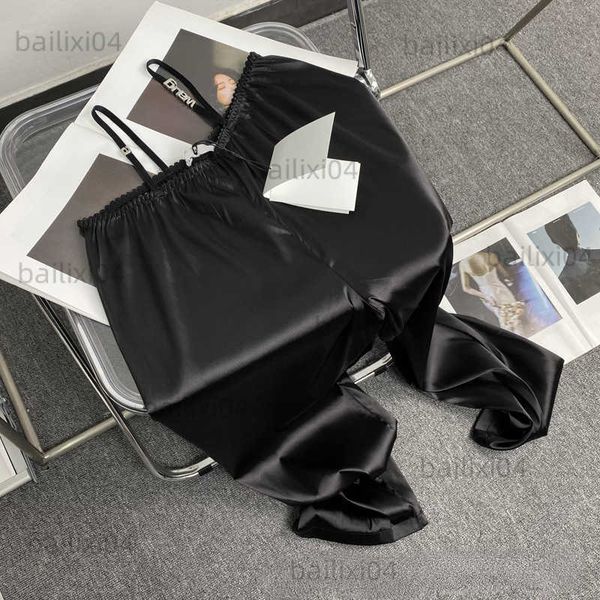 women's pants capris spring 2023 new aw diamond inlaid letter metal button low waist silk drop casual wide women t230323, Black;white
women's pants capris spring 2023 new aw diamond inlaid letter metal button low waist silk drop casual wide women t230323, Black;white