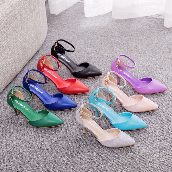 sandals crystal queen women sandals summer ladies 7cm high heels wedding party shoes ankle straps pumps dress stiletto 230323, Black
sandals crystal queen women sandals summer ladies 7cm high heels wedding party shoes ankle straps pumps dress stiletto 230323, Black