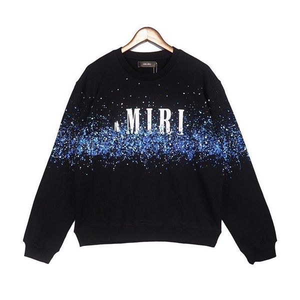 2023 men's sweatshirt new am cotton ink splash long-sleeved letter print black loose sweater trend models
2023 men's sweatshirt new am cotton ink splash long-sleeved letter print black loose sweater trend models