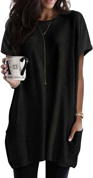 casual dresses dokotoo womens summer casual shirts short sleeve tunic with pockets women's long t-shirt loose wrap dress, Black;gray
casual dresses dokotoo womens summer casual shirts short sleeve tunic with pockets women's long t-shirt loose wrap dress, Black;gray
