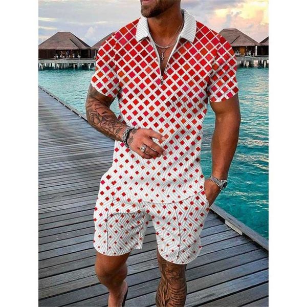2023 new men's fashion casual 3d digital print zipper short sleeve beach pants set, White;black
2023 new men's fashion casual 3d digital print zipper short sleeve beach pants set, White;black