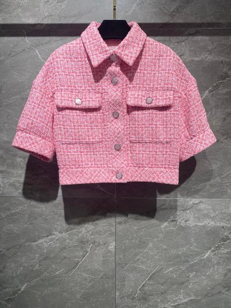 women's jackets pink shortsleeved jacket lapel neckline design silk lining short loose version 2023 autumn 230323, Black;brown
women's jackets pink shortsleeved jacket lapel neckline design silk lining short loose version 2023 autumn 230323, Black;brown