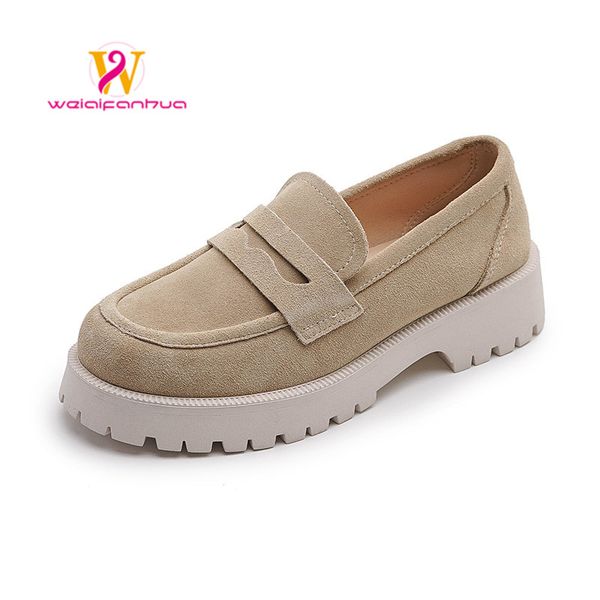 women loafers suede genuine leather 2023 british style womens spring thick bottom large size ladies high, Black;white
women loafers suede genuine leather 2023 british style womens spring thick bottom large size ladies high, Black;white