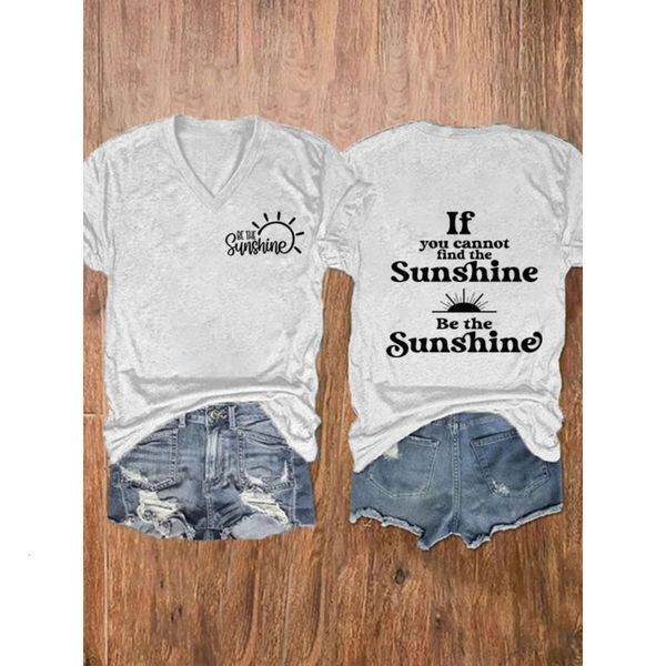 women's tshirt if you can't find the sunshine be print cotton tshirts ladies graphic tees 230323, White
women's tshirt if you can't find the sunshine be print cotton tshirts ladies graphic tees 230323, White