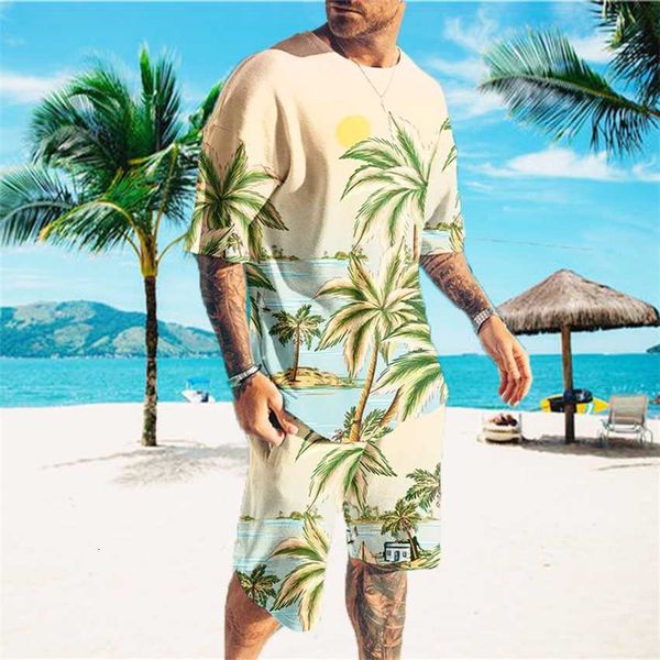 beach style summer new men's casual sports set 3d digital print cool breathable short sleeve, White;black
beach style summer new men's casual sports set 3d digital print cool breathable short sleeve, White;black