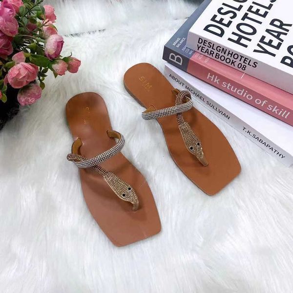 slippers fashion rhinestone snake head women flat sandals beac outdoor casual open toe women's shoes plus size g230322, Black
slippers fashion rhinestone snake head women flat sandals beac outdoor casual open toe women's shoes plus size g230322, Black
