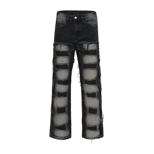 mens jeans y2k mens jeans streetwear urban hole frayed straight denim trousers loose harajuku hip hop casual oversize cargo pants 230323, Blue
mens jeans y2k mens jeans streetwear urban hole frayed straight denim trousers loose harajuku hip hop casual oversize cargo pants 230323, Blue