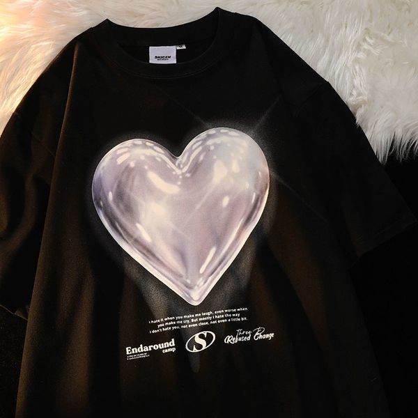 womens tshirt women tshirt y2k tees bright heart cotton summer short sleeve streetwear casual korean grunge loose aesthetic clothing 230323, White
womens tshirt women tshirt y2k tees bright heart cotton summer short sleeve streetwear casual korean grunge loose aesthetic clothing 230323, White