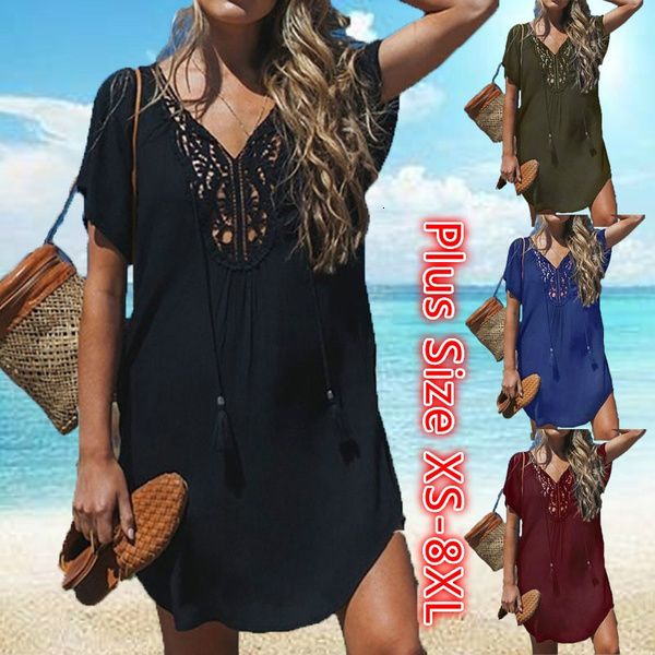 women's swimwear womens short sleeve swimsuit trim swimwear beach wear swim wear cover up dress summer swimming smock t shirt 230323, White;black
women's swimwear womens short sleeve swimsuit trim swimwear beach wear swim wear cover up dress summer swimming smock t shirt 230323, White;black