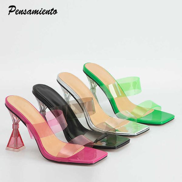 slippers fashion strange style crystal clear heeled women slippers summer high heels female mules sandals beach vacation slides shoes, Black
slippers fashion strange style crystal clear heeled women slippers summer high heels female mules sandals beach vacation slides shoes, Black