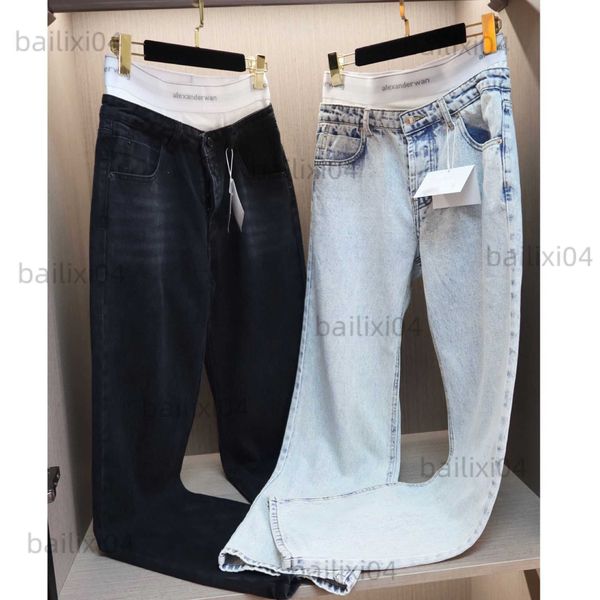 women's jeans 23 spring summer aw elastic ribbon waist personalized button straight pants female t230323, Blue
women's jeans 23 spring summer aw elastic ribbon waist personalized button straight pants female t230323, Blue