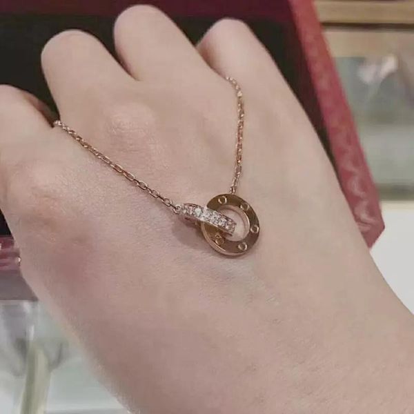 fashion classic design pendant love screw cap necklace for men women double loop ring full cz two rows diamond pendant jewelry collares coll, Silver
fashion classic design pendant love screw cap necklace for men women double loop ring full cz two rows diamond pendant jewelry collares coll, Silver
