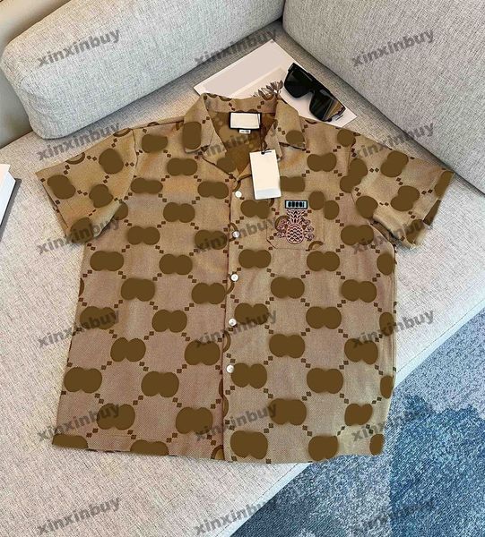 xinxinbuy men designer tee t shirt 23ss pineapple jacquard letter fabric short sleeve cotton women black white blue red khaki m-3xl, Black;brown
xinxinbuy men designer tee t shirt 23ss pineapple jacquard letter fabric short sleeve cotton women black white blue red khaki m-3xl, Black;brown