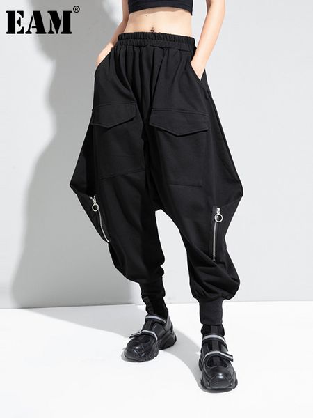 women's pants s eam high elastic waist black brief long harem trousers loose fit pant fashion spring autumn 2023 1dc778 230323, Black;white
women's pants s eam high elastic waist black brief long harem trousers loose fit pant fashion spring autumn 2023 1dc778 230323, Black;white