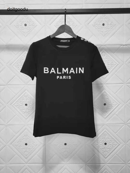 blmain spring summer 2023 new star same shoulder button stamping letter cotton short sleeve t shirt couple style uasl, White
blmain spring summer 2023 new star same shoulder button stamping letter cotton short sleeve t shirt couple style uasl, White