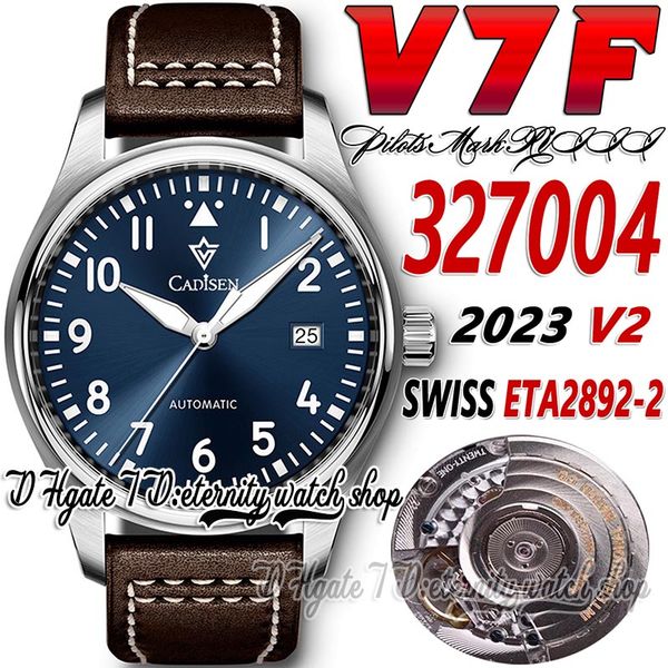 v7f v2 v7327004 swiss eta2892-2 automatic mens watch blue dial number markers stainless steel case brown leather strap 2023 super edition et, Slivery;brown
v7f v2 v7327004 swiss eta2892-2 automatic mens watch blue dial number markers stainless steel case brown leather strap 2023 super edition et, Slivery;brown