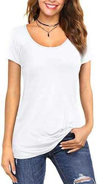 women's t-shirt scoop neck short sleeve tees cotton t shirts white black blouses ihkt
women's t-shirt scoop neck short sleeve tees cotton t shirts white black blouses ihkt