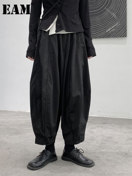 women's pants s eam high elastic waist black brief long wide leg loose fit trouser fashion spring autumn 2023 1d078 230323, Black;white
women's pants s eam high elastic waist black brief long wide leg loose fit trouser fashion spring autumn 2023 1d078 230323, Black;white