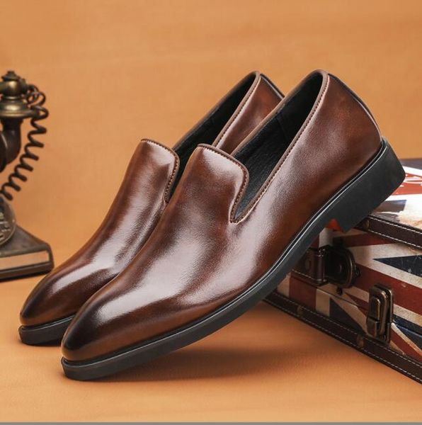men formal party dress shoes gentlemen genuine leather office business shoes mens brand designer casual loafers plus size:eu39-47, Black
men formal party dress shoes gentlemen genuine leather office business shoes mens brand designer casual loafers plus size:eu39-47, Black