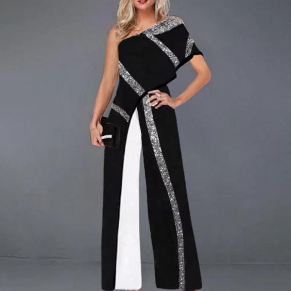 women's jumpsuits rompers women rompers one shoulder high waist loose type deep crotch oblique neck off shoulder summer women jumpsuit, Black;white
women's jumpsuits rompers women rompers one shoulder high waist loose type deep crotch oblique neck off shoulder summer women jumpsuit, Black;white
