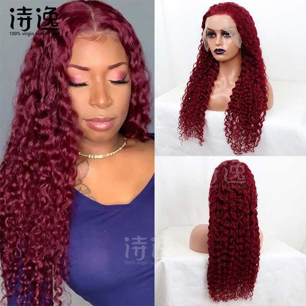 99j# human hair wig shun hair cap burgundy water wave 13 * 4lace front wigs 230323, Black
99j# human hair wig shun hair cap burgundy water wave 13 * 4lace front wigs 230323, Black