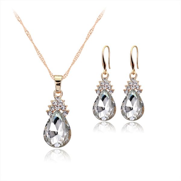 fashion crystal earrings & necklace tear of angel style crystal jewelry sets plated luxury jewelry 10sets/lot, Silver
fashion crystal earrings & necklace tear of angel style crystal jewelry sets plated luxury jewelry 10sets/lot, Silver
