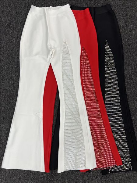 women's pants elastic diamonds fishnet patchwork bandage trousers white red black high waist flare street club party fashion 230323, Black;white
women's pants elastic diamonds fishnet patchwork bandage trousers white red black high waist flare street club party fashion 230323, Black;white
