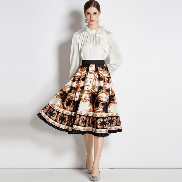 luxury designer two piece midi dress birthday dinner sets 2023 women silk and print skirts birthday dresses suits long sleeve club party 2, White
luxury designer two piece midi dress birthday dinner sets 2023 women silk and print skirts birthday dresses suits long sleeve club party 2, White