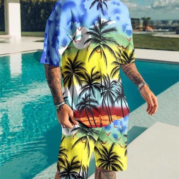 2023 new hawaiian beach flower round neck short sleeve set men's loose shirt shorts two piece men, White;black
2023 new hawaiian beach flower round neck short sleeve set men's loose shirt shorts two piece men, White;black