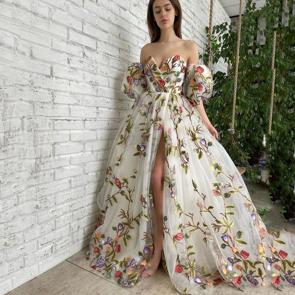 charming side split prom dresses a line short sleeves evening gowns strapless neckline sweep train flower special occasion formal wear, Black
charming side split prom dresses a line short sleeves evening gowns strapless neckline sweep train flower special occasion formal wear, Black