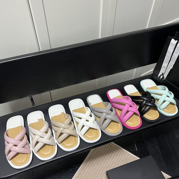 high-quality slippers padded logo thong sandal women designer criss cross strap flat mules strappy pool slides beach shoes fashion style cas, Black
high-quality slippers padded logo thong sandal women designer criss cross strap flat mules strappy pool slides beach shoes fashion style cas, Black