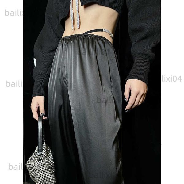 women's pants capris early spring 2023 new aw silk rhinestone metal buckle straddle waist straight leg t230323, Black;white
women's pants capris early spring 2023 new aw silk rhinestone metal buckle straddle waist straight leg t230323, Black;white