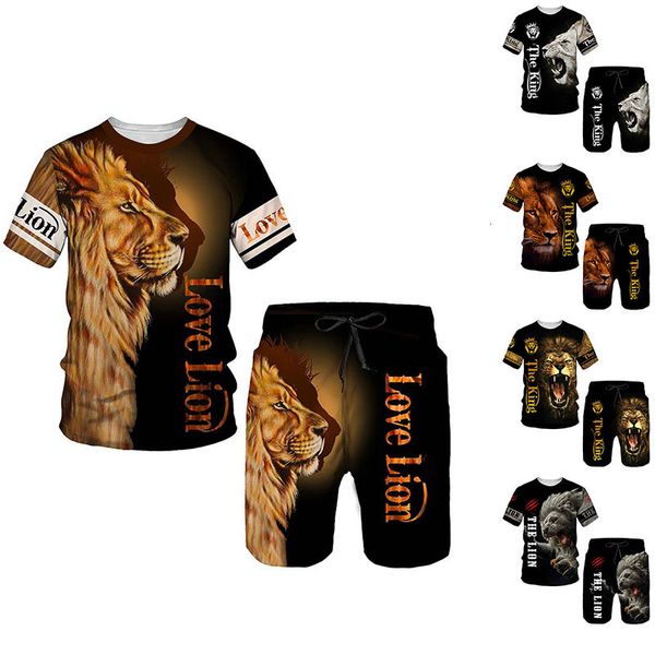 men's tracksuits summer tracksuit tiger lion 3d printed short sleeve t shirt shorts 2 piece set oversized casual trendy sportwear outfi, Gray
men's tracksuits summer tracksuit tiger lion 3d printed short sleeve t shirt shorts 2 piece set oversized casual trendy sportwear outfi, Gray