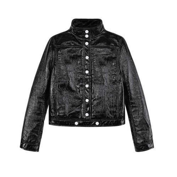 women's jackets fashion 132602 classic trendy luxury designer cloth women embroidered stand collar black pu short jacket coat 230323, Black;brown
women's jackets fashion 132602 classic trendy luxury designer cloth women embroidered stand collar black pu short jacket coat 230323, Black;brown