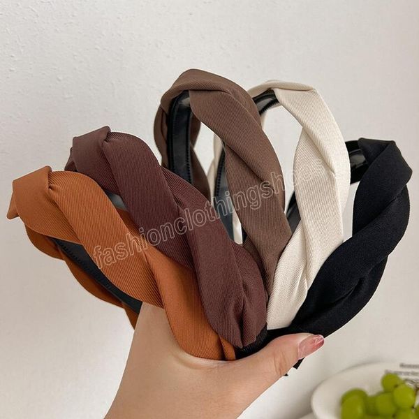 fashion women headband solid color braided hairband casual none-slip teeth headwear hair accessories, Slivery;white
fashion women headband solid color braided hairband casual none-slip teeth headwear hair accessories, Slivery;white