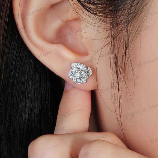 stud elegant flower lab diamond stud earring real 925 sterling silver jewelry 24k gold party wedding earrings for women bridal r230323, Golden;silver
stud elegant flower lab diamond stud earring real 925 sterling silver jewelry 24k gold party wedding earrings for women bridal r230323, Golden;silver