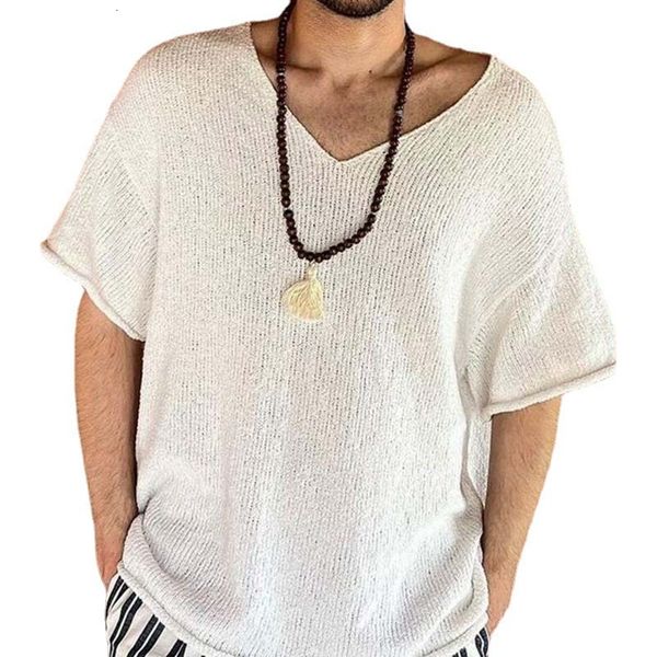 mens tshirts men summer casual short sleeve v neck knitted t shirt vintage tshirts pullover streetwear loose crochet knit male clothing 230, White;black
mens tshirts men summer casual short sleeve v neck knitted t shirt vintage tshirts pullover streetwear loose crochet knit male clothing 230, White;black