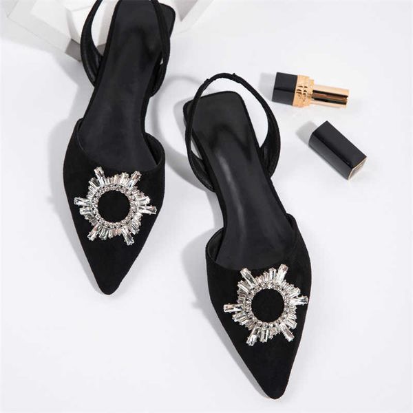 sandals pointed toe rhinestone buckle flat summer shoes woman backsling flock sandals crystal pandent gladiator sandalias mujer 2022 g230321, Black
sandals pointed toe rhinestone buckle flat summer shoes woman backsling flock sandals crystal pandent gladiator sandalias mujer 2022 g230321, Black