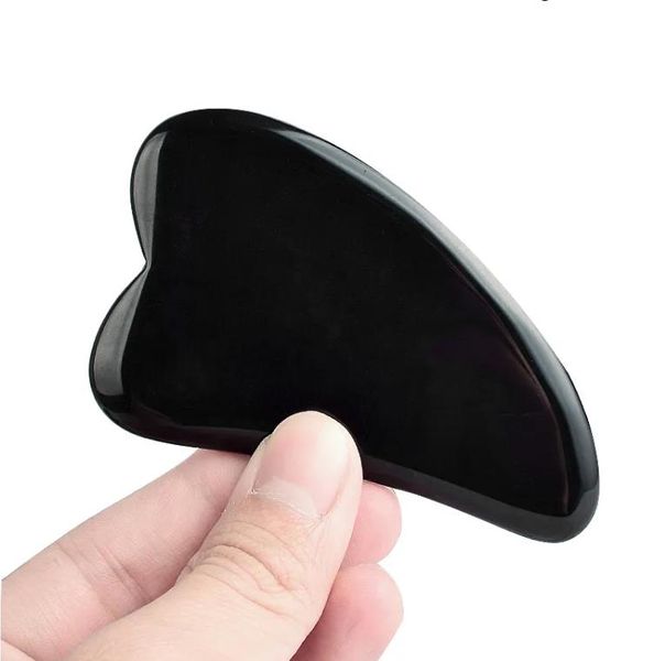 natural black obsidian face gua sha tool spa massager acupuncture facial lifting jade stone healing beauty product skincare
natural black obsidian face gua sha tool spa massager acupuncture facial lifting jade stone healing beauty product skincare