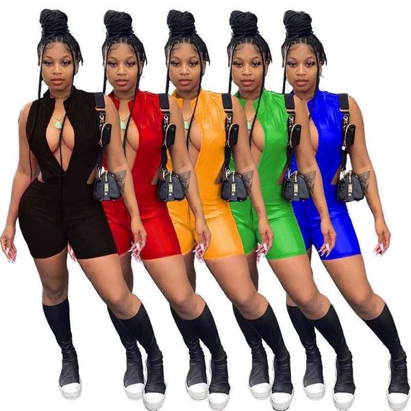 2023 summer women jumpsuits bodysuits fashion international station open-back leather rompers 5 colours, Black;white
2023 summer women jumpsuits bodysuits fashion international station open-back leather rompers 5 colours, Black;white