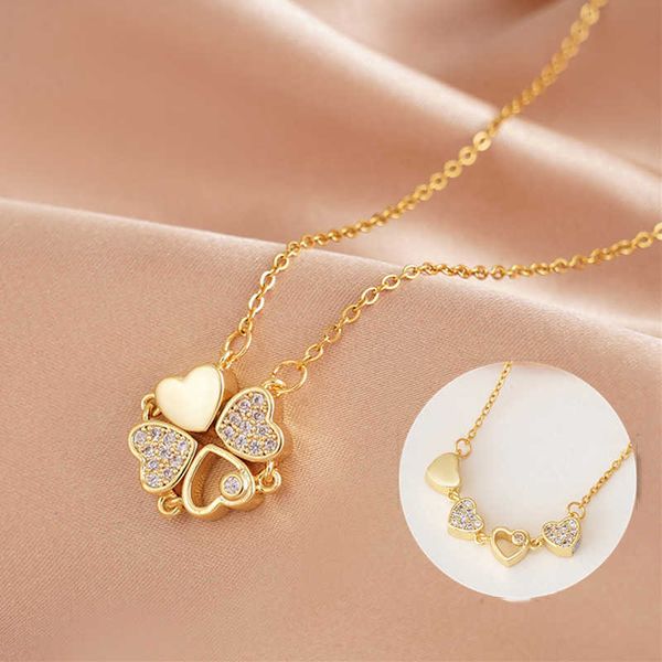 pendant necklaces strands strings steel diamond inlaid lucky clover necklace temperament versatile minority design feeling network red live, Silver
pendant necklaces strands strings steel diamond inlaid lucky clover necklace temperament versatile minority design feeling network red live, Silver