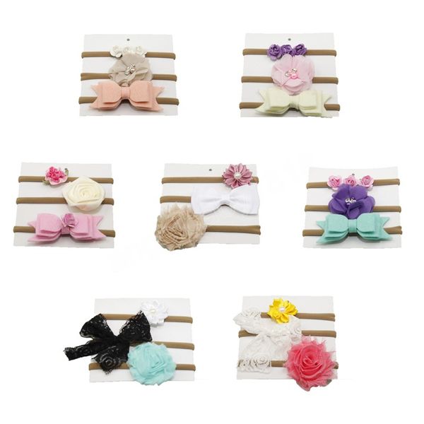 3pcs/lot felt bows rose flower baby nylon headband elastic girls newborn toddler p props hair accessories set, Slivery;white
3pcs/lot felt bows rose flower baby nylon headband elastic girls newborn toddler p props hair accessories set, Slivery;white