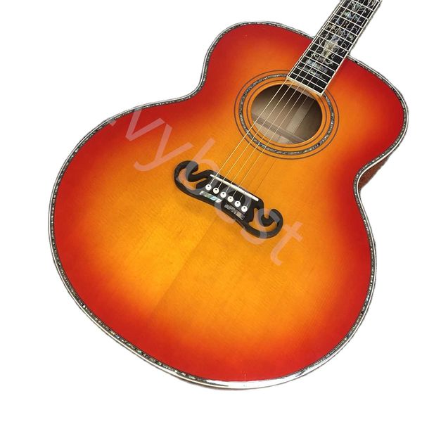 custom 43 jumbo j200 acoustic guitar with abalone binding solid spruce jumbo body j200vs ripple maple back side in stock
custom 43 jumbo j200 acoustic guitar with abalone binding solid spruce jumbo body j200vs ripple maple back side in stock