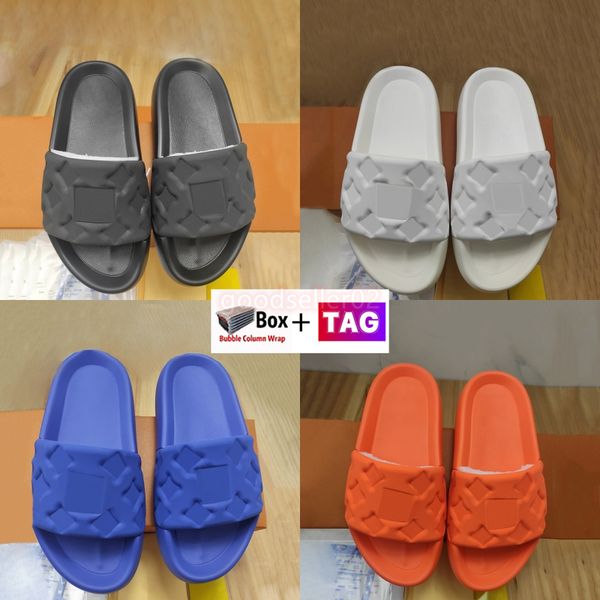fashion womens slippers with box mens waterfront embossed mule rubber slide scuffs casual moccasins outdoor pair shoe summer popular size 35, Black
fashion womens slippers with box mens waterfront embossed mule rubber slide scuffs casual moccasins outdoor pair shoe summer popular size 35, Black