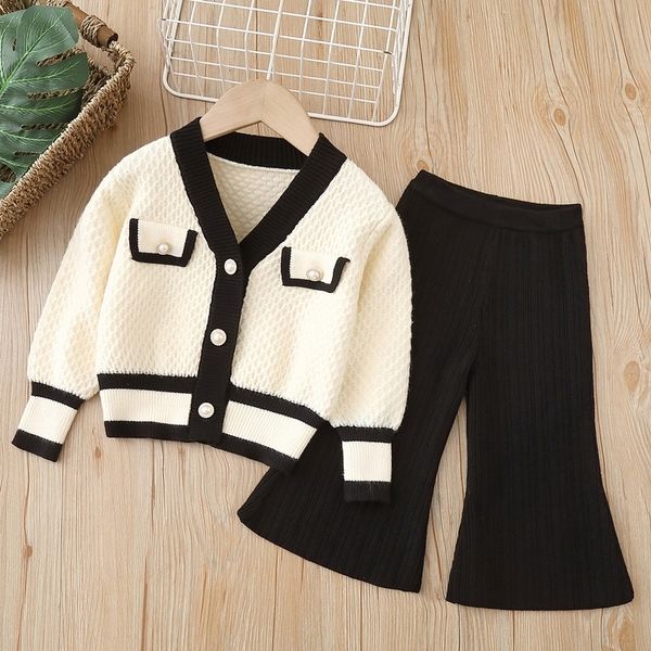 clothing sets girls spring autumn clothes set long sleeve cardigan sweater pants 2 pcs suit baby outfits 230322, White
clothing sets girls spring autumn clothes set long sleeve cardigan sweater pants 2 pcs suit baby outfits 230322, White