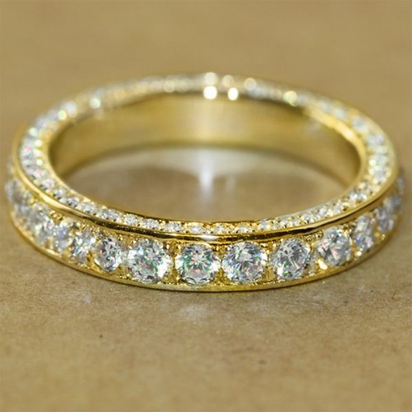 eternity finger ring 14k gold color aaaaa zircon engagement wedding band rings for women men promise birthday party jewelry gift, Slivery;golden
eternity finger ring 14k gold color aaaaa zircon engagement wedding band rings for women men promise birthday party jewelry gift, Slivery;golden